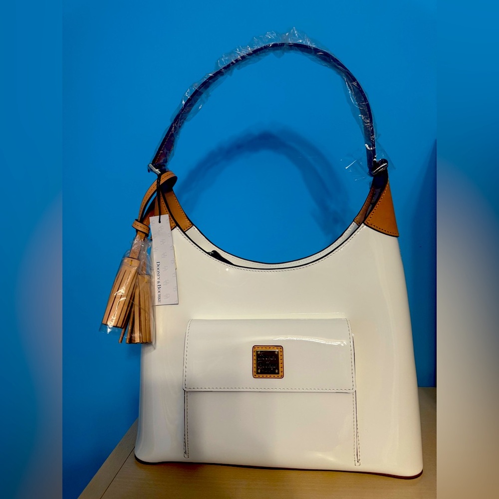 Dooney & Bourke White and Tan Women's Bag